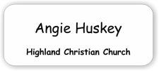 (image for) Highland Christian Church White Rounded Corners badge
