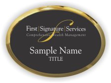 (image for) First Signature Services Oval Executive Gold Other badge