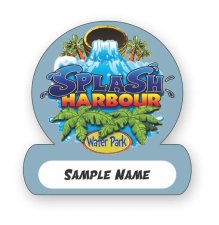 (image for) Splash Harbour Water Park Shaped Other badge
