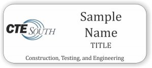 (image for) CTE South Standard White badge