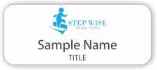 (image for) Step Wise Rehabilitation Standard White badge