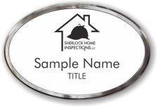 (image for) Sherlock Home Inspections Oval Prestige Polished badge