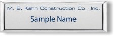 (image for) M. B. Kahn Construction Co., Inc. Small Executive Silver badge