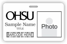 (image for) OHSU Barcode ID Horizontal badge