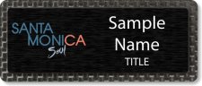 (image for) Santa Monica Travel & Tourism Carbon Frame Anodized Insert badge