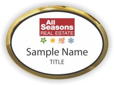 (image for) All Seasons Real Estate Oval Executive Gold Other badge