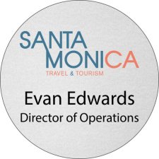 (image for) Santa Monica Travel & Tourism Circle Silver badge
