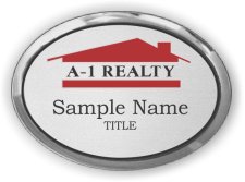 (image for) A-1 Realty Oval Executive Silver badge