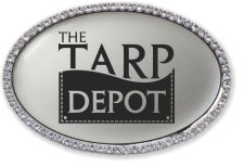 (image for) The Tarp Depot Oval Bling Silver badge