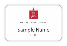 (image for) University Liggett School Standard White badge