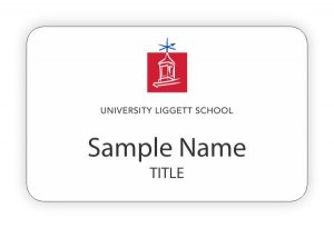 (image for) University Liggett School Standard White badge