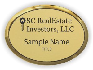 (image for) SC Real Estate Investors LLC Oval Executive Gold badge