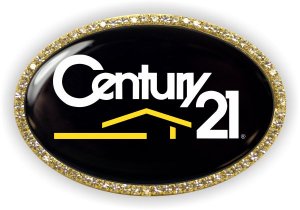 (image for) Century 21 Oval Bling Gold badge