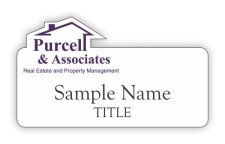 (image for) Purcell & Associates Shaped White badge
