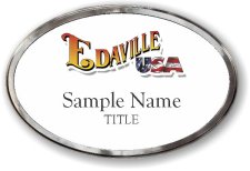 (image for) Edaville USA Oval Prestige Polished badge