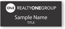 (image for) Realty One Group Standard Black Square Corner badge