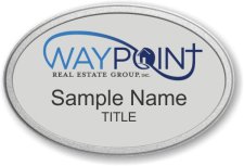 (image for) Waypoint Real Estate Group Oval Prestige Pebbled badge Style B