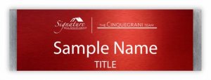 (image for) Signature Real Estate Group - The Cinquegrani Team Small Meridian Silver badge