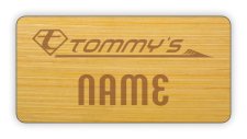(image for) Tommy's Standard Bamboo Laser Engraved badge