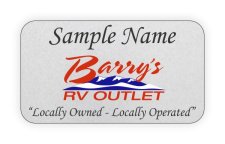 (image for) Barry's RV Outlet Shaped Silver badge