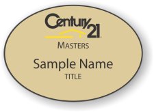 (image for) Century 21 Masters Oval Gold badge