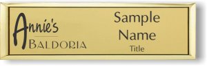 (image for) Annie\'s Baldoria Small Executive Gold badge