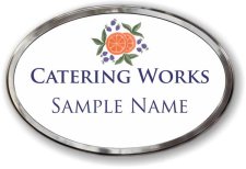 (image for) Catering Works, Inc. Oval Prestige Polished badge
