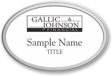 (image for) Gallic & Johnson Financial Oval Prestige Pebbled badge