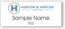 (image for) Horton & Horton Law Firm Standard White Square Corner badge