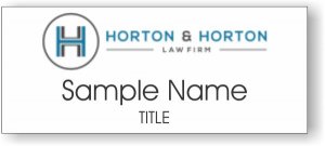 (image for) Horton & Horton Law Firm Standard White Square Corner badge