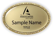 (image for) The Associates Realty Group Oval Bling Gold badge