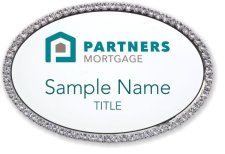 (image for) PARTNERS MORTGAGE Oval Bling Silver Other badge