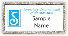 (image for) Soroptimist International of the Marianas Bling Silver badge