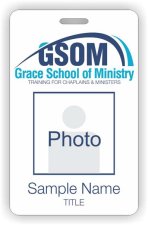 (image for) Grace School of Ministry Photo ID Vertical badge