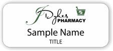 (image for) J. Dykes Pharmacy Standard White badge