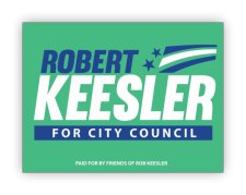 (image for) Robert Keesler for City Council Standard Other Square Corner badge