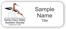 (image for) Santa Clara Valley Audubon Society Standard White badge