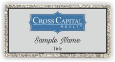 (image for) Cross Capital Realty Bling Silver badge
