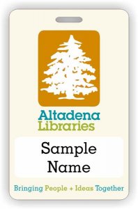 (image for) Altadena Libraries ID Vertical badge