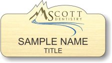 (image for) Scott Dentistry Shaped Gold badge