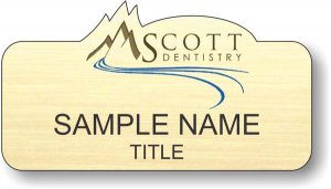 (image for) Scott Dentistry Shaped Gold badge