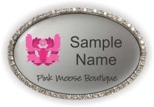 (image for) Pink Moose Boutique Bling Silver Other badge