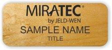 (image for) Jeld Wen/Miratec Standard Maple Laser Engraved badge