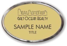 (image for) Galt Ocean Realty Oval Prestige Polished badge