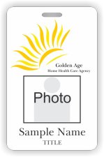 (image for) Golden Age Home Health Care Agency Photo ID Vertical badge