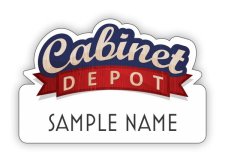 (image for) Cabinet Depot Shaped White badge