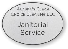 (image for) Alaska's Clear Choice Cleaning LLC Oval Silver badge