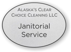 (image for) Alaska\'s Clear Choice Cleaning LLC Oval Silver badge