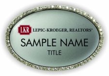 (image for) Lepic-Kroeger, REALTORS Oval Bling Silver badge