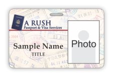 (image for) A Rush Passport & Visa Services Photo ID Horizontal badge